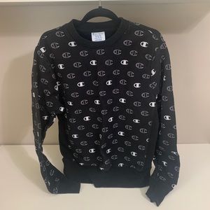 Champion All Over Logo Crewneck